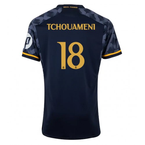 Real Madrid Aurelien Tchouameni #18 Gostujuci Dres 2023-24 Kratak Rukav